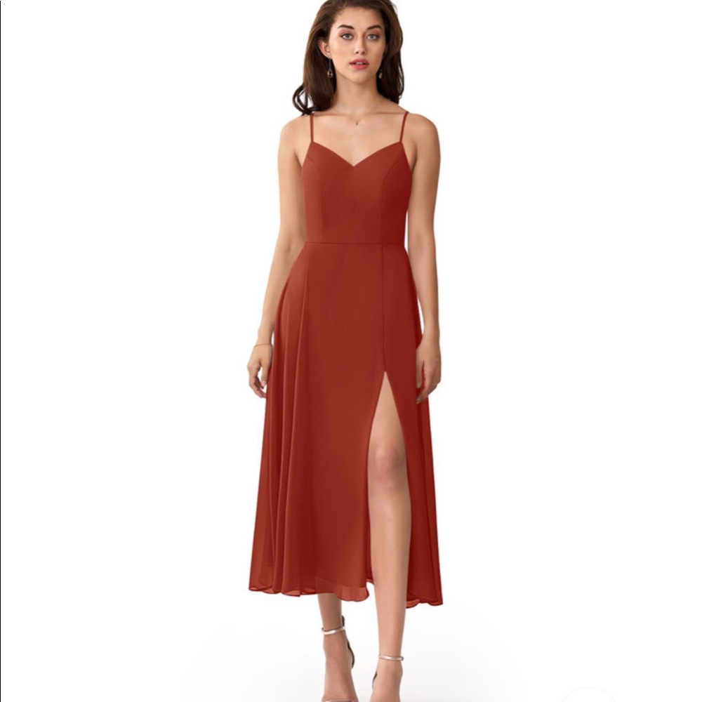 Azazie Clarissa Bridesmaid Dress in Rust